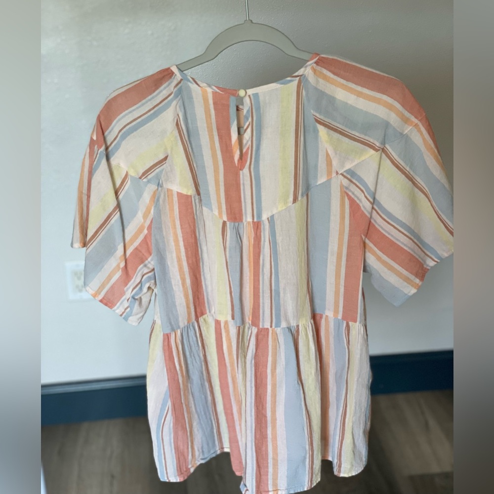 Flowy, multicolored blouse - Picture 4 of 4